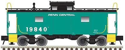 Atlas NE-6 Caboose Penn Central 19809 (Jade Green, black) N Scale Model Train Freight Car #50003851