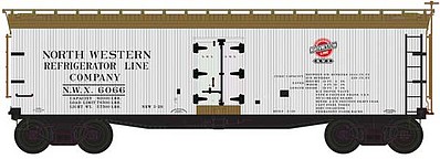 Atlas 40 Wood Reefer North Western Refrigerator Line 6087 N Scale Model Train Freight Car #50003889