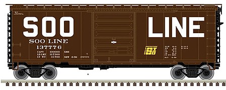 Atlas 40 PS1 Boxcar SOO Line #137796 N Scale Model Train Freight Car #50003977