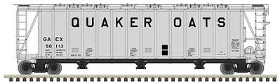 Atlas 3500 Cubic Foot Dry Flo Hopper Quaker Oats #50386 N Scale Model Train Freight Car #50004027