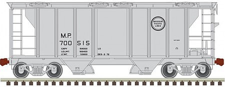 Atlas PS-2 Covered Hopper Missouri Pacific #700557 N Scale Model Train Freight Car #50004190