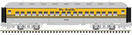 Atlas 60 coach Passenger car Rio Grande #1002 N Scale Model Train Passenger Car #50004218