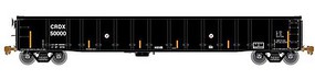 Atlas Thrall 2743 Covered Gondola Ready to Run Master(R) Chicago Freight Car Leasing CRDX 50016 (black, yellow Conspicuity Marks) N-Scale Atlas Thrall 2743 Covered Gondola Ready to Run Master(R) Chicago Freight Car Leasing CRDX 50016 (black, yellow Conspicuity Marks) N-Scale