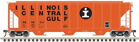 Atlas PS-4472 Covered Hopper Illinois Central Gulf #745206 N Scale Model Train Freight Car #50004598