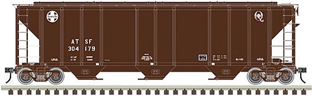 Atlas PS-4472 Covered Hopper ATSF #304517 N Scale Model Train Freight Car #50004601