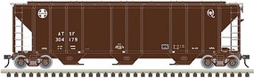 Atlas PS-4472 Covered Hopper ATSF #304977 N Scale Model Train Freight Car #50004602