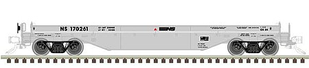 Atlas 42 Coil Steel Car with Fishbelly Side Sill - Ready to Run - Master(R) Norfolk Southern Class CS 24, 170077 (gray, No Cover) - N-Scale