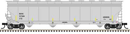 Atlas ACF 5800 4-Bay Plastics Covered Hopper ROIX #57504 N Scale Model Train Freight Car #50005408