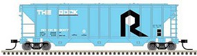 Atlas PS-2 4427 3-Bay Covered Hopper Rock Island #513007 N Scale Model Train Freight Car #50005550