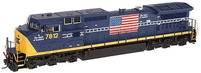 Atlas Dash 8-40CW w/DCC CSX Spirit of America 7812 N Scale Model Train Diesel Locomotive #51977