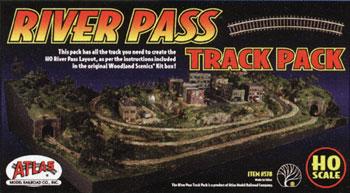 Atlas River Pass Track Pack Includes Code 83 HO Scale Nickel Silver Model Train Track #578