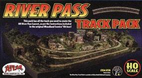 Atlas River Pass Track Pack Includes Code 83 HO Scale Nickel Silver Model Train Track #578 Atlas River Pass Track Pack Includes Code 83 HO Scale Nickel Silver Model Train Track #578