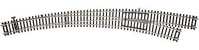 Atlas #596 2nd Code 83 Customline Nickel-Silver Curved Right Turnout Track HO 