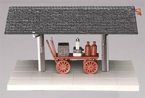 Atlas Station Platform Built-Up HO Scale Model Railroad Trackside Accessory #607 Atlas Station Platform Built-Up HO Scale Model Railroad Trackside Accessory #607