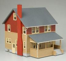 Atlas Kate's Colonial Home Assembled HO Scale Model Railroad Building #611 Atlas Kate's Colonial Home Assembled HO Scale Model Railroad Building #611