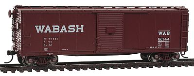 Atlas USRA Steel Rebuilt Boxcar Walbash #82144 HO Scale Model Train Freight Car #64191