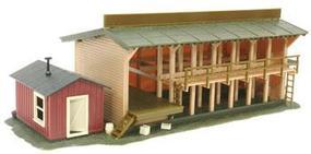 Atlas Lumber Yard & Office Built-Up HO Scale Model Railroad Building #650 Atlas Lumber Yard & Office Built-Up HO Scale Model Railroad Building #650