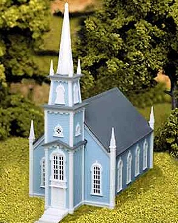 Atlas Colonial Church Kit HO Scale Model Railroad Building #708