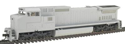 Atlas Series Silver GE Dash 8-40CW Undecorated HO Scale Model Train Diesel Locomotive #7603