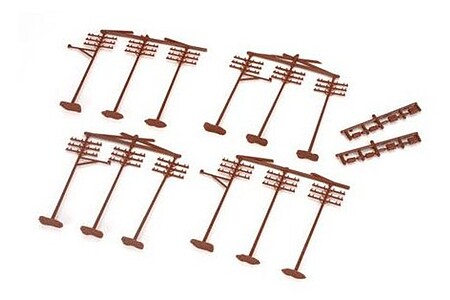 Atlas Telephone Poles (12) HO Scale Model Railroad Trackside Accessory #775