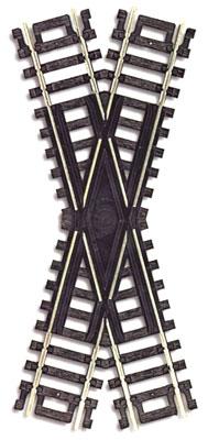 Atlas Code 100 30 Degree Cross N/S Snap HO Scale Nickel Silver Model Train Track #839