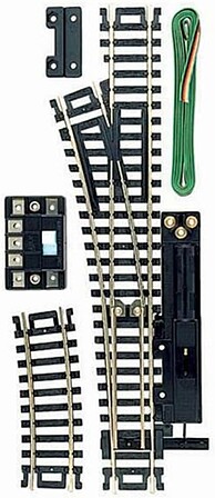 Atlas Remote Control Snap-Switch(R) Lefthand HO Scale Nickel Silver Model Train Track #850