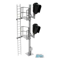 Atlas Modern Single-Pole, Dual-Head LED Block Signal Assembled Left Hand Atlas Modern Single-Pole, Dual-Head LED Block Signal Assembled Left Hand