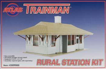 Atlas-O TM Rural Station Kit O Scale Model Railroad Building #2009000