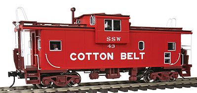 Atlas-O Extended-Vision Caboose - 2-Rail Cotton Belt SSW O Scale Model Train Freight Car #3002252