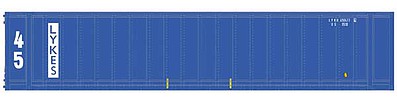 Atlas-O 45 Container - Assembled Lykes (blue, white) - O-Scale
