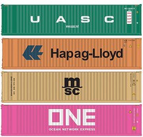 Atlas-O 40'Container Assortment O-Scale Atlas-O 40'Container Assortment O-Scale