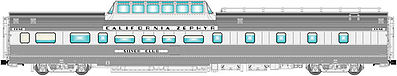 Atlas-O CZ Dorm 2 Rail CB&Q Lounge O Scale Model Train Passenger Car #30090061