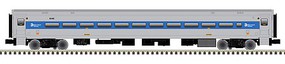 Atlas-O Comet II Commuter Coach 2-Pack 2-Rail Ready to Run Metro-North 6147, 6149 (silver, blue) O-Scale