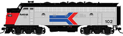 Atlas-O F7A Powered 2-Rail Amtrak #105 O Scale Model Train Diesel Locomotive #30124003