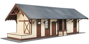 Atlas-O Maywood Station Wooden Laser Kit O Scale Model Railroad Building #4001000 Atlas-O Maywood Station Wooden Laser Kit O Scale Model Railroad Building #4001000