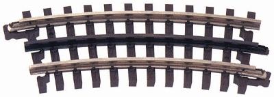 Atlas-O 3-Rail - 027 Half Curved Section O Scale Model Nickel Silver Train Track #6044