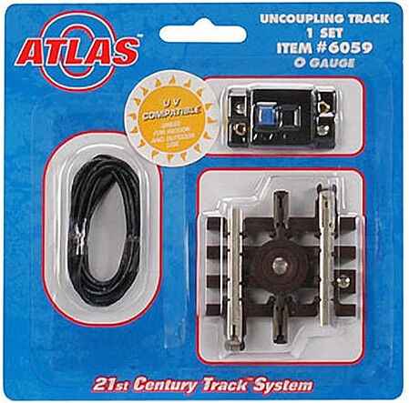 Atlas-O 3-Rail - Uncoupler 1-3/4 Track Set O Scale Nickel Silver Model Train Track #6059