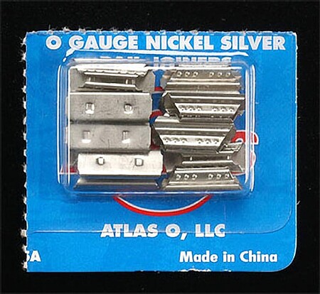 Atlas-O Rail Joiners [16) O Scale Nickel Silver Model Train Track #6091