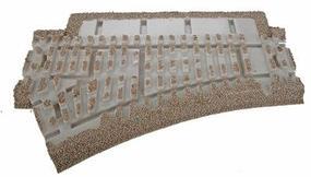 Atlas-O 3-Rail Switches and Crossings O-36 Left Hand Switch O Scale Model Train Track Roadbed #66075 Atlas-O 3-Rail Switches and Crossings O-36 Left Hand Switch O Scale Model Train Track Roadbed #66075