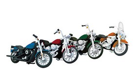 Atlas-O O Scale Motorcycle Set (4 pcs.)