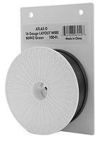 Atlas-O 16 Gauge Heavy-Duty Layout Wire - 100' Reel - Green