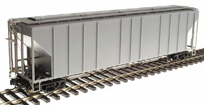 Atlas-O PS-4427 Low-Side Covered Hopper - 2-Rail Undecorated O Scale Model Train Freight Car #7375