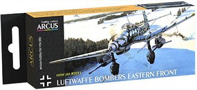 Amusing Luftwaffe WWII Bombers Eastern Front Aircraft Enamel Paint Set (6 Colors) 10ml Bottles