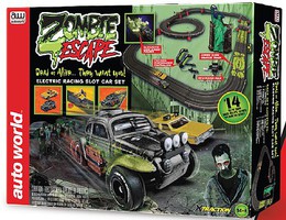 Auto-World HO Zombie Escape Slot Car 14' Racing Set Auto-World HO Zombie Escape Slot Car 14' Racing Set