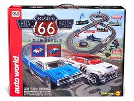 Auto-World HO Route 66 Slot Car Racing Set Auto-World HO Route 66 Slot Car Racing Set