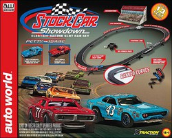 Auto-World HO Stock Car Showdown X-Traction Slot Car 13' Racing Set Auto-World HO Stock Car Showdown X-Traction Slot Car 13' Racing Set