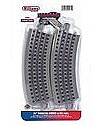 Bachmann 36 Curved E-Z Track 4 pack O Scale Nickel Silver Model Train Track #00281