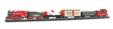 Bachmann Jingle Bell Christmas Express Train Set HO Scale Model Train Set #00724