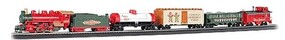 Bachmann Jingle Bell Christmas Express Train Set HO Scale Model Train Set #00724