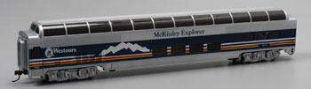 Bachmann 85 Dome Passenger McKinley Explorer HO Scale Model Train Passenger Car #13037